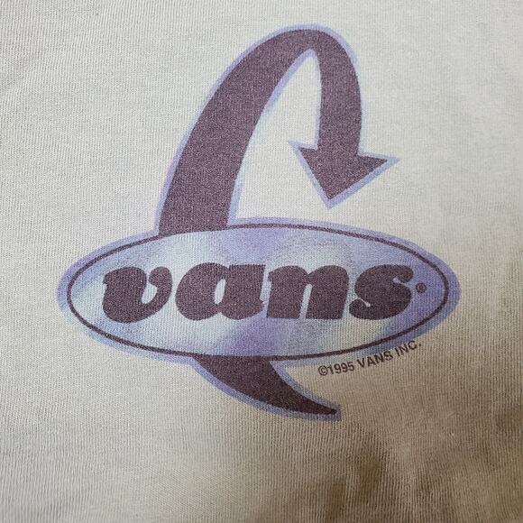 Vintage 1995 Single Stitch Vans T-Shirt SZ Large - Picture 5 of 5